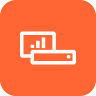 Analytics network icon